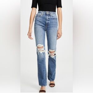 KHAITE Danielle High Rise Stovepipe Jeans - Size 26